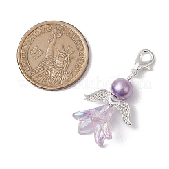 Angel Acrylic & Glass Pearl Pendant Decoration&nbsp;X1-HJEW-JM02364-01