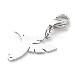 Non-Tarnish 201 Stainless Steel Hummingbird Pendant Decorations&nbsp;HJEW-JM00652-02