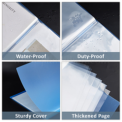 プラスチック製のファイルフォルダーの本  長方形  ブルー  440x320x34mm  内径：300x420mm&nbsp;OFST-WH0004-214C-1