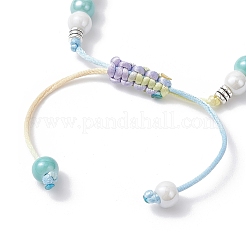 3Pcs 3 Colors Handmade Porcelain Beaded Bracelets&nbsp;BJEW-JB12473