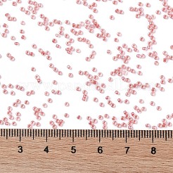 TOHOラウンドシードビーズ  日本製シードビーズ  （779)つの内側の色のabクリスタル/サーモンの裏地  15/0  1.5mm  穴：0.7mm  約3000個/10g&nbsp;X-SEED-TR15-0779