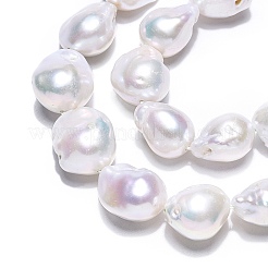 Natural Baroque Pearl Keshi Pearl Beads Strands&nbsp;PEAR-S019-05C-01