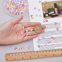 120Pcs 6 Colors Translucent Resin Cabochons&nbsp;RESI-HY0001-25
