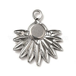 Non-Tarnish 304 Stainless Steel Pendant Cabochon Settings&nbsp;STAS-G278-05P