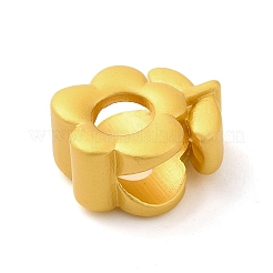 亜鉛合金ビーズ  マットゴールドカラー  花  12.5x11x6.5mm  穴：4x6mm&nbsp;PALLOY-I219-02F