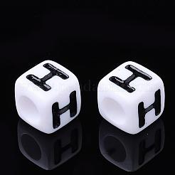 Letter Acrylic Beads&nbsp;PL37C9129-H