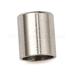 変色しない304ステンレススチールコードエンド  エンドキャップ  コラム  ステンレス鋼色  6x5mm  内径：4mm&nbsp;STAS-L270-01D-P