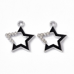 Alloy Rhinestone Pendants&nbsp;PALLOY-P287-09P-02