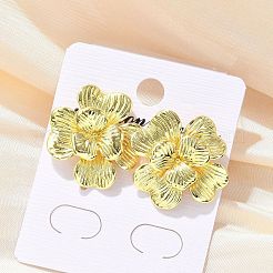 Brass Stud Earrings&nbsp;EJEW-P303-05G