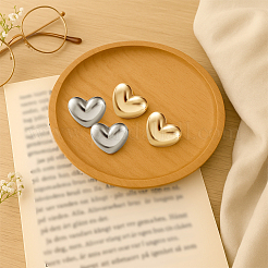 4 Pairs 2 Colors Alloy Stud Earrings&nbsp;EJEW-HY0001-39