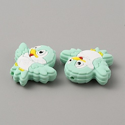 Bird Food Grade Eco-Friendly Silicone Beads&nbsp;SIL-WH0018-003H