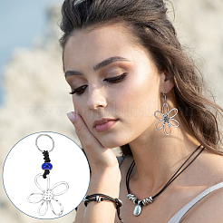 16Pcs 8 Styles Tibetan Style Alloy Flower Pendants&nbsp;FIND-GA0007-06