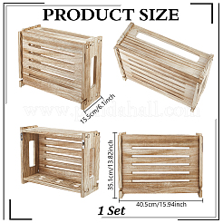 Wall-Mounted Rustic Wooden Router Storage Box&nbsp;AJEW-WH0709-475