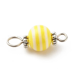 Stripe Resin Connector Charms&nbsp;PALLOY-JF01797-01