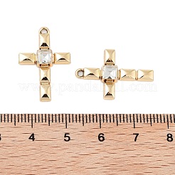 UV Plating Alloy Rhinestone Pendants&nbsp;ALRI-N058-09KCG