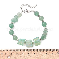 Natural Green Aventurine Beaded Bracelets for Women&nbsp;BJEW-TA00713-03