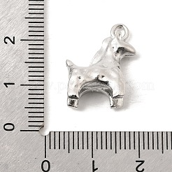 合金ペンダント  馬のチャーム  カドミウムフリー＆ニッケルフリー＆鉛フリー  プラチナ  19x15x7mm  穴：2mm&nbsp;FIND-Z120-03P
