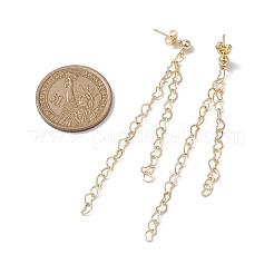 Brass Tassel Chain Drop Earrings  for Women&nbsp;EJEW-JE05744-02