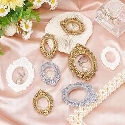 24Pcs 6 Style Resin Picture Frames&nbsp;RESI-CP0001-01
