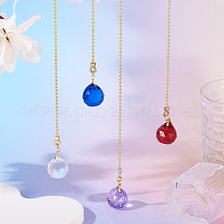 Glass Teardrop Shape Ceiling Fan Pull Chain Extenders&nbsp;DIY-TA0014-30