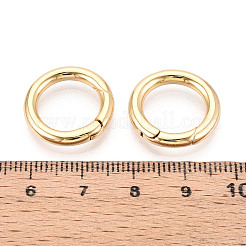 Brass Spring Gate Rings&nbsp;KK-T078-20G-04