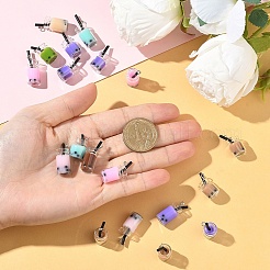 20Pcs 2 Styles Glass Bottle Pendants&nbsp;CRES-YW0002-63