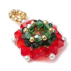 Christmas Glass Pendants&nbsp;PALLOY-JF03010-02