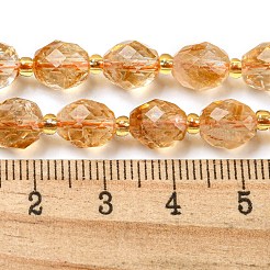 Heated Natural Citrine Beads Strands&nbsp;G-N342-44