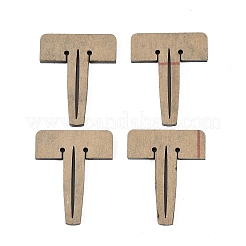 アクリルクラフトハニカムダボピン  レーザー彫刻機アクセサリー  文字tの形  ブラック  43.5x35.5x4.5mm  穴：2mm&nbsp;LS-DIY-XCP0003-84