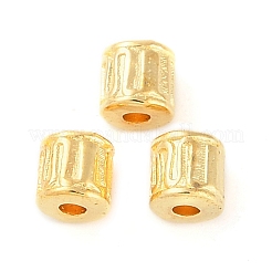 チベット風合金ビーズ  コラム  ゴールドカラー  鉛フリー＆カドミウムフリー  4.5x4.5mm  穴：1.5mm&nbsp;K08ZS011