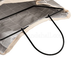(Defective Closeout Sale: No Hook)Tartan Pattern Polycotton Bedside Caddy for Student Dorm&nbsp;AJEW-XCP0002-57