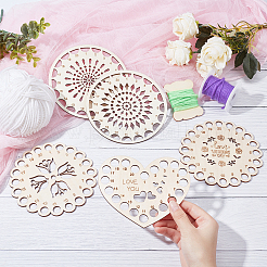 5種類のコットンウッド刺繍糸オーガナイザー  クロスステッチ糸ホルダー収納ツール  バリーウッド  1個/スタイル&nbsp;DIY-NB0004-91