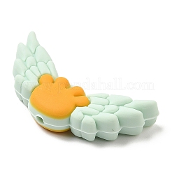 Wing Food Grade Eco-Friendly Silicone Focal Beads&nbsp;SIL-C004-01B