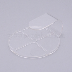 アクリル絵の具パレット  ラウンド  透明  85x80x32.5mm  内径：35x45.5mm&nbsp;AJEW-WH0019-63