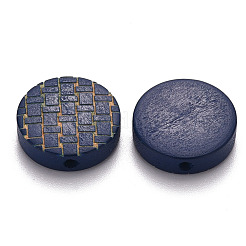 Painted Natural Wood Beads&nbsp;WOOD-N006-05F