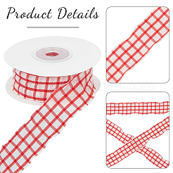 Polyester Plaid Ribbon&nbsp;OCOR-WH20002-28A