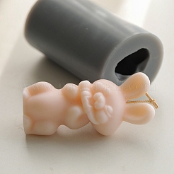 イースターウサギのDIYアクリルキャンドルモールド  香りのよいキャンドル作りに  グレー  6.6x11cm&nbsp;PW-WG43124-01