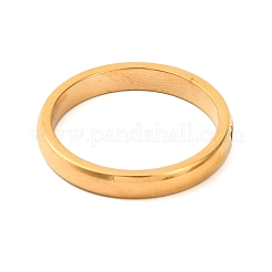 イオンプレーティング（IP）304ステンレススチール、ラインストーン付き女性用リング  18KGP本金メッキ  3mm  内径：17mm&nbsp;RJEW-S239-01G