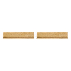 Cuboid Ion Plating(IP) 304 Stainless Steel Stud Crawler Earrings&nbsp;EJEW-O052-45G