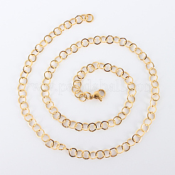 304 Stainless Steel Cable Chain Necklaces&nbsp;MAK-N016-04G