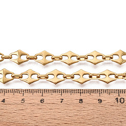 304 Stainless Steel Rhombus Link Chains&nbsp;CHS-Q009-01G
