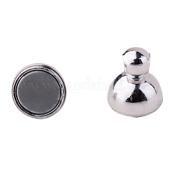 Mixed Color Oval Brass Magic Magnetic Clasps with Loops for Jewelry Making&nbsp;KK-PH0012-15-NF