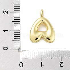 ラックメッキ真鍮バルーンレターペンダント  カドミウムフリー＆鉛フリー  長持ちメッキ  18KGP本金メッキ  文字a  17x12.5x4.5mm  穴：2.5mm&nbsp;KK-C050-01G-A
