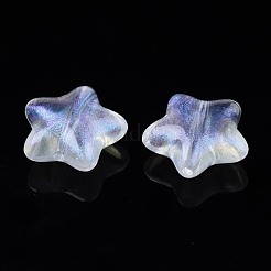透明なアクリルビーズ  グリッターパウダー  スター  透明  19x20x8.5mm  穴：2mm  約288個/500g&nbsp;OACR-N008-096