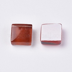 ガラスカボション  モザイクタイル  家の装飾やdiyの工芸品  正方形  ミックスカラー  9.5~10x9.5~10x4mm  約1010個/1000g&nbsp;GLAA-WH0015-07