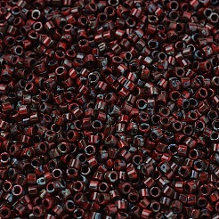 MIYUKIデリカビーズ  シリンダー  日本製シードビーズ  11/0  （db2263)不透明赤ピカソ  1.3x1.6mm  穴：0.8mm  約100000個/500g&nbsp;SEED-MY11-DB2263