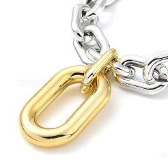 Aluminum Oval Pendant Necklaces&nbsp;NJEW-P289-01P