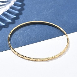 304 Stainless Steel Bangles for Women&nbsp;AJEW-P127-09G