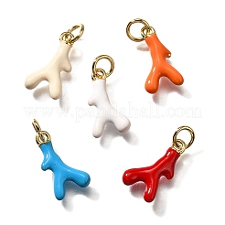 Brass Enamel Pendants&nbsp;KK-Q043-28A