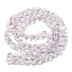Baking Paint Transparent Glass Beads Strands&nbsp;DGLA-A08-T8mm-KD06